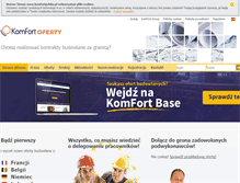Tablet Screenshot of komfortpolska.pl